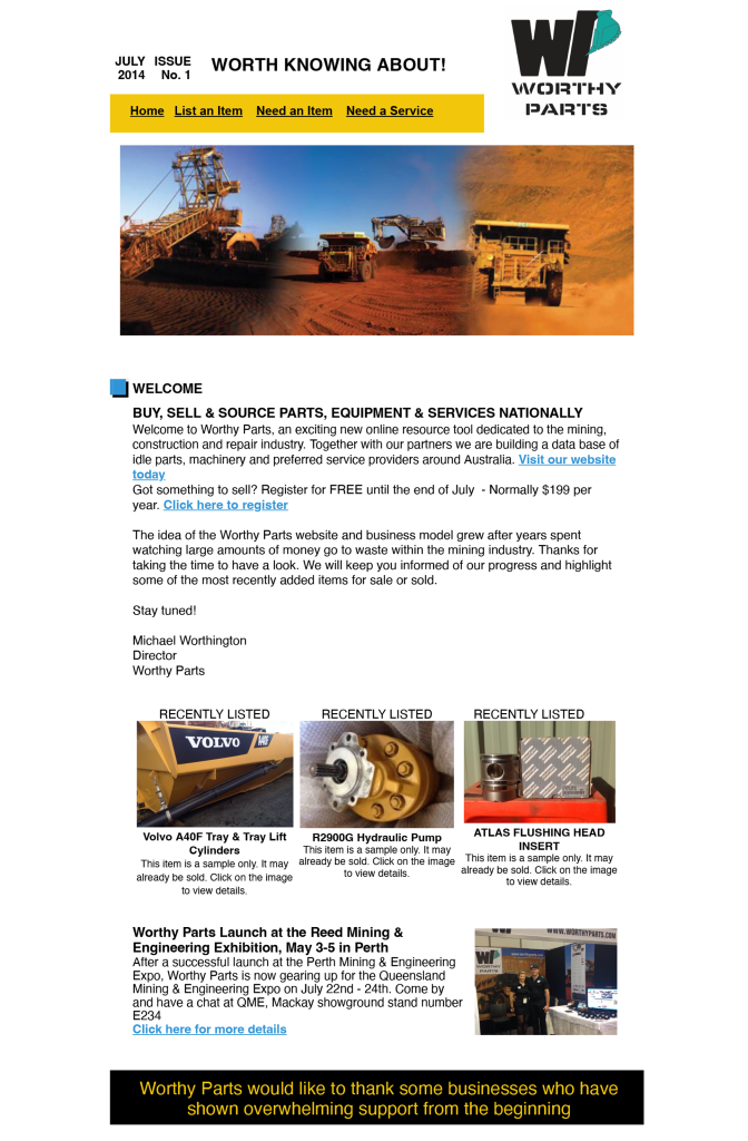 worthy-parts-raises-the-bat-on-100-newsletters!
