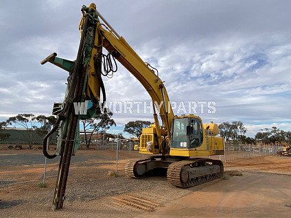 Pc300-6 Excavator With Drill Attachment